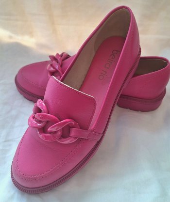 Mocassim Beira Rio pink 38