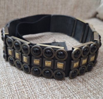 Cinto elastico com pedrarias