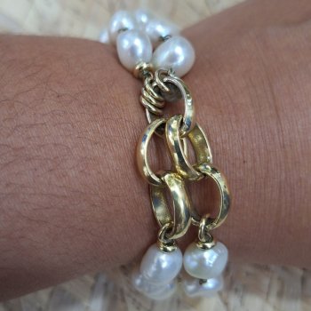 Pulseira com perolas