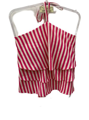 Blusa de listras pink frente unica