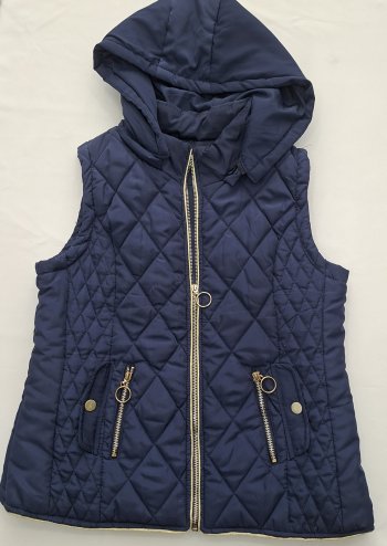 colete matelassê com capuz  M