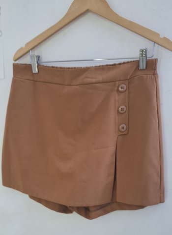 Short Saia marrom