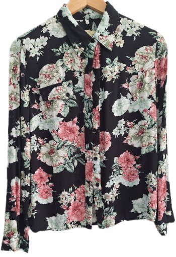 Camisa manga longa floral